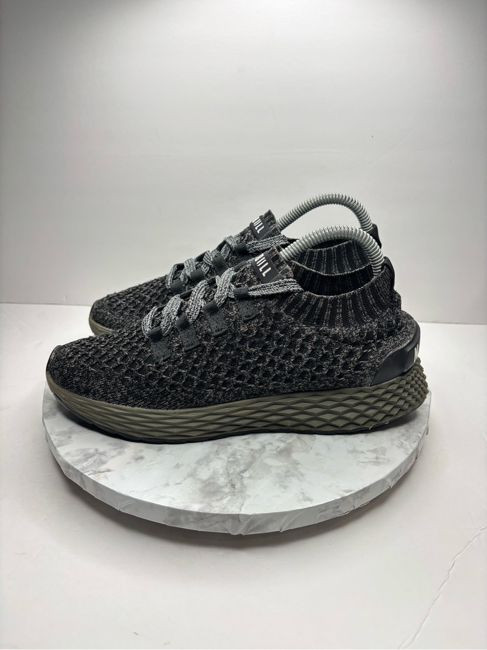 Size 7.5 Women - Nobull Knit Runner Black Ivy  /Men’s 6